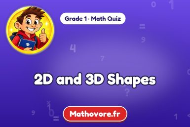 2D and 3D Shapes – Grade 1 math quiz