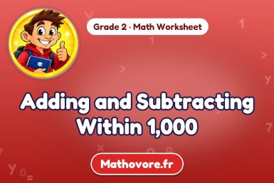 Adding and Subtracting Within 1,000 – Grade 2 math worksheet