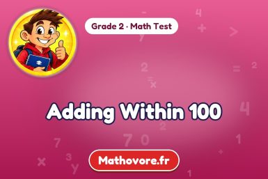 Adding Within 100 – Grade 2 math test