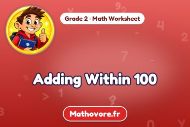 Adding Within 100 – Grade 2 math worksheet