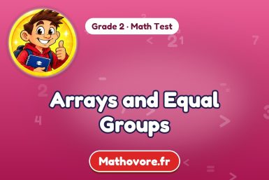 Arrays and Equal Groups – Grade 2 math test