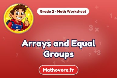 Arrays and Equal Groups – Grade 2 math worksheet