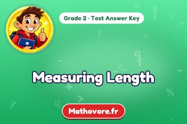 Measuring Length – Grade 2 math test answer key