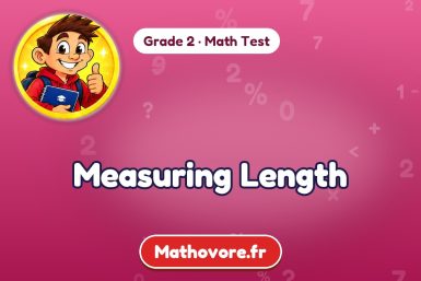 Measuring Length – Grade 2 math test