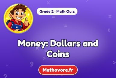 Money: Dollars and Coins – Grade 2 math quiz
