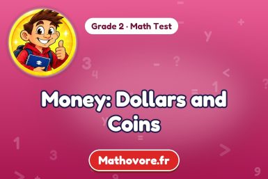 Money: Dollars and Coins – Grade 2 math test