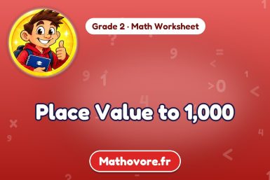 Place Value to 1,000 – Grade 2 math worksheet