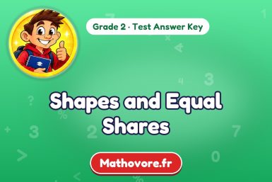 Shapes and Equal Shares – Grade 2 math test answer key