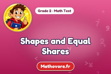 Shapes and Equal Shares – Grade 2 math test