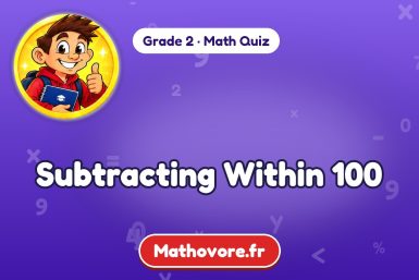 Subtracting Within 100 – Grade 2 math quiz
