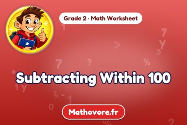 Subtracting Within 100 – Grade 2 math worksheet