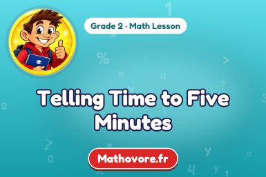 Telling Time to Five Minutes – Grade 2 math lesson