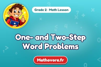 One- and Two-Step Word Problems – Grade 2 math lesson