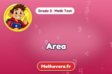 Area – Grade 3 math test