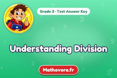 Understanding Division – Grade 3 math test answer key
