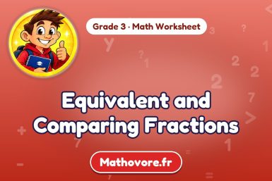 Equivalent and Comparing Fractions – Grade 3 math worksheet