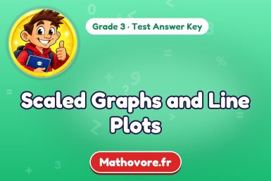 Scaled Graphs and Line Plots – Grade 3 math test answer key