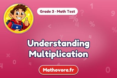 Understanding Multiplication – Grade 3 math test
