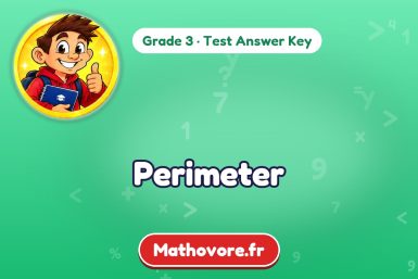 Perimeter – Grade 3 math test answer key