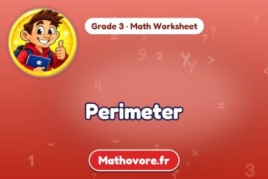 Perimeter – Grade 3 math worksheet