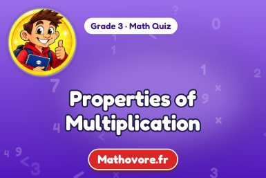 Properties of Multiplication – Grade 3 math quiz