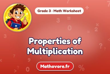 Properties of Multiplication – Grade 3 math worksheet
