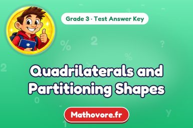 Quadrilaterals and Partitioning Shapes – Grade 3 math test answer key