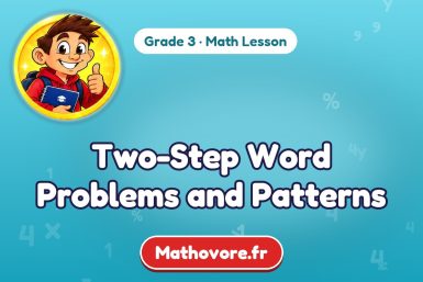 Two-Step Word Problems and Patterns – Grade 3 math lesson