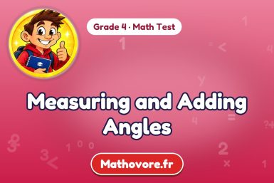 Measuring and Adding Angles – Grade 4 math test