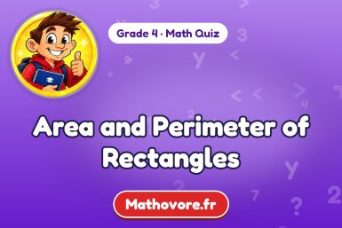 Area and Perimeter of Rectangles – Grade 4 math quiz