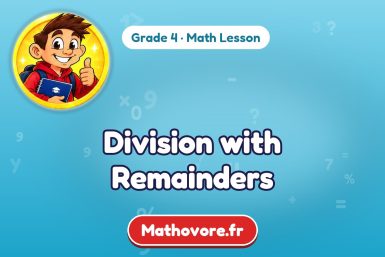 Division with Remainders – Grade 4 math lesson