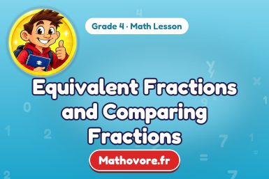 Equivalent Fractions and Comparing Fractions – Grade 4 math lesson