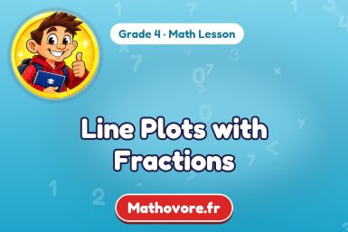 Line Plots with Fractions – Grade 4 math lesson