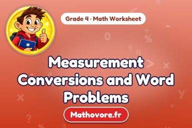 Measurement Conversions and Word Problems – Grade 4 math worksheet