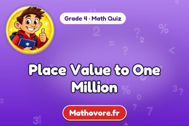 Place Value to One Million – Grade 4 math quiz