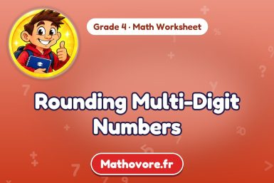 Rounding Multi-Digit Numbers – Grade 4 math worksheet