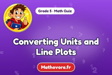 Converting Units and Line Plots – Grade 5 math quiz