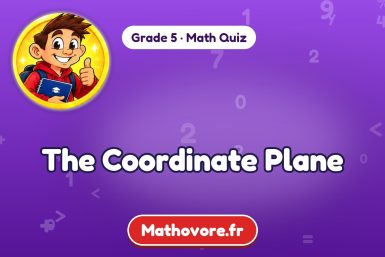 The Coordinate Plane – Grade 5 math quiz