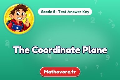 The Coordinate Plane – Grade 5 math test answer key