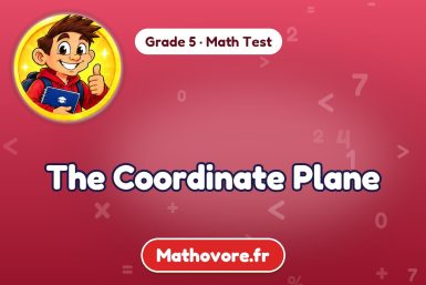 The Coordinate Plane – Grade 5 math test