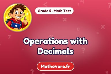 Operations with Decimals – Grade 5 math test