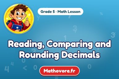 Reading, Comparing and Rounding Decimals – Grade 5 math lesson