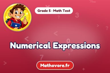 Numerical Expressions – Grade 5 math test