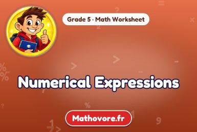 Numerical Expressions – Grade 5 math worksheet