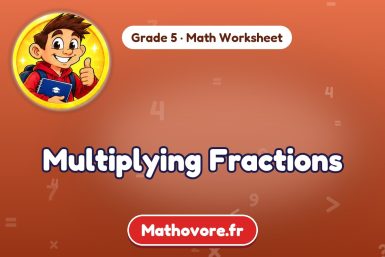 Multiplying Fractions – Grade 5 math worksheet