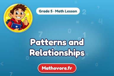 Patterns and Relationships – Grade 5 math lesson