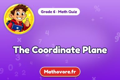 The Coordinate Plane – Grade 6 math quiz