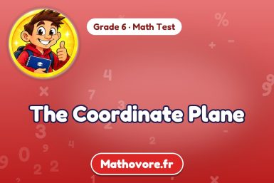 The Coordinate Plane – Grade 6 math test