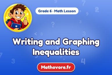 Writing and Graphing Inequalities – Grade 6 math lesson