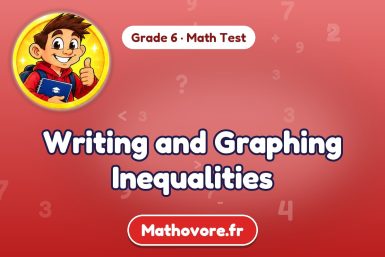 Writing and Graphing Inequalities – Grade 6 math test